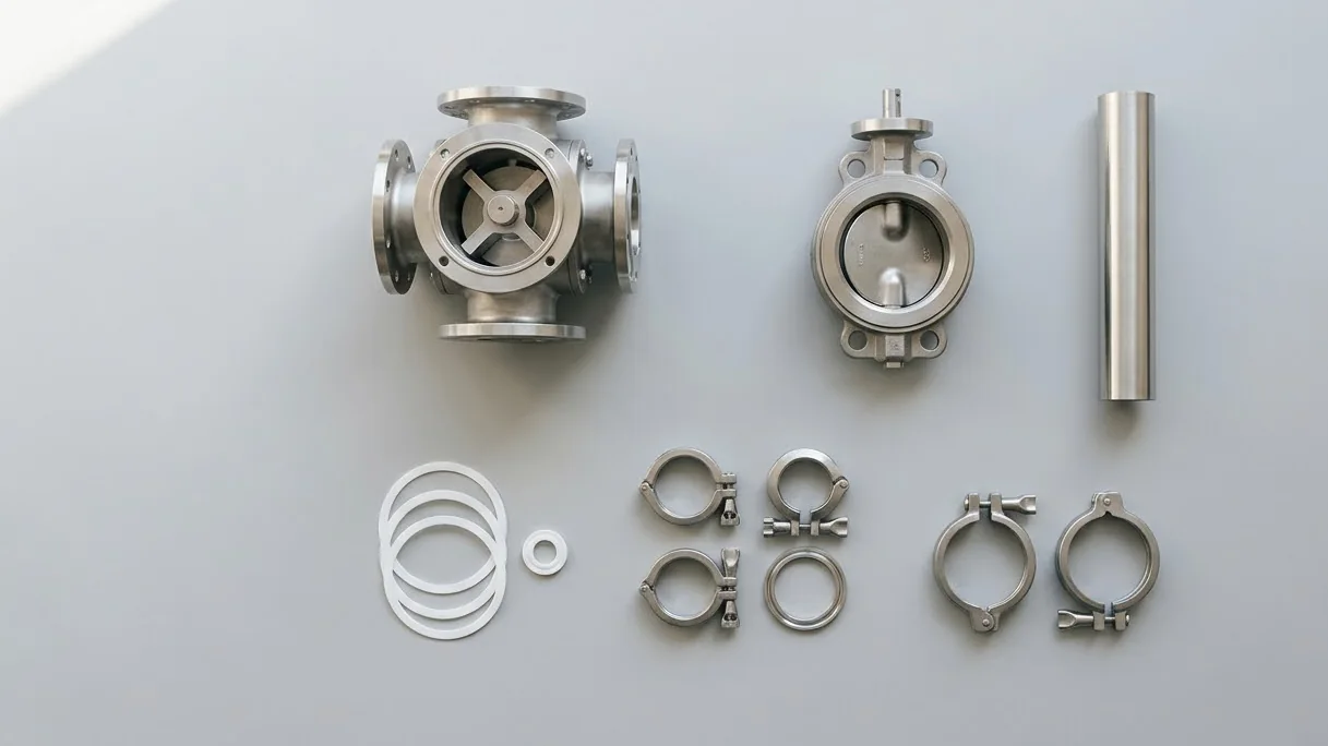 Stainless steel process components